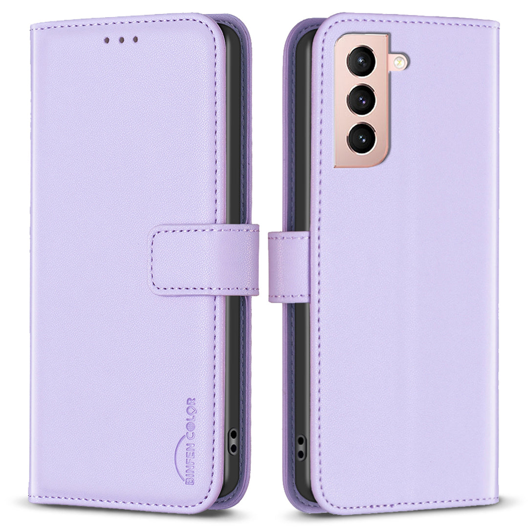BINFEN COLOR BF17 For Samsung Galaxy S21 4G / 5G PU Leather Folio Cover Stand Wallet Flip Phone Case BINFEN COLOR BF17 For Samsung Galaxy S21 4G / 5G PU Leather Folio Cover Stand Wallet Flip Phone Case